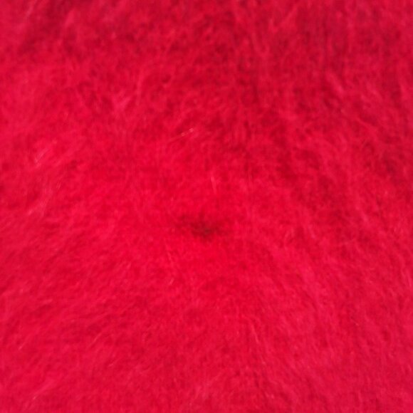 Vintage GiGi Womens Red Mohair Button Down Cardigan Sweater XL Cozycore - Picture 7 of 7